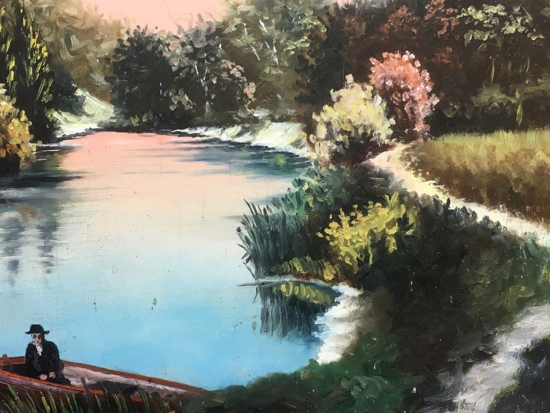 Oil painting Glade in the forest - 7