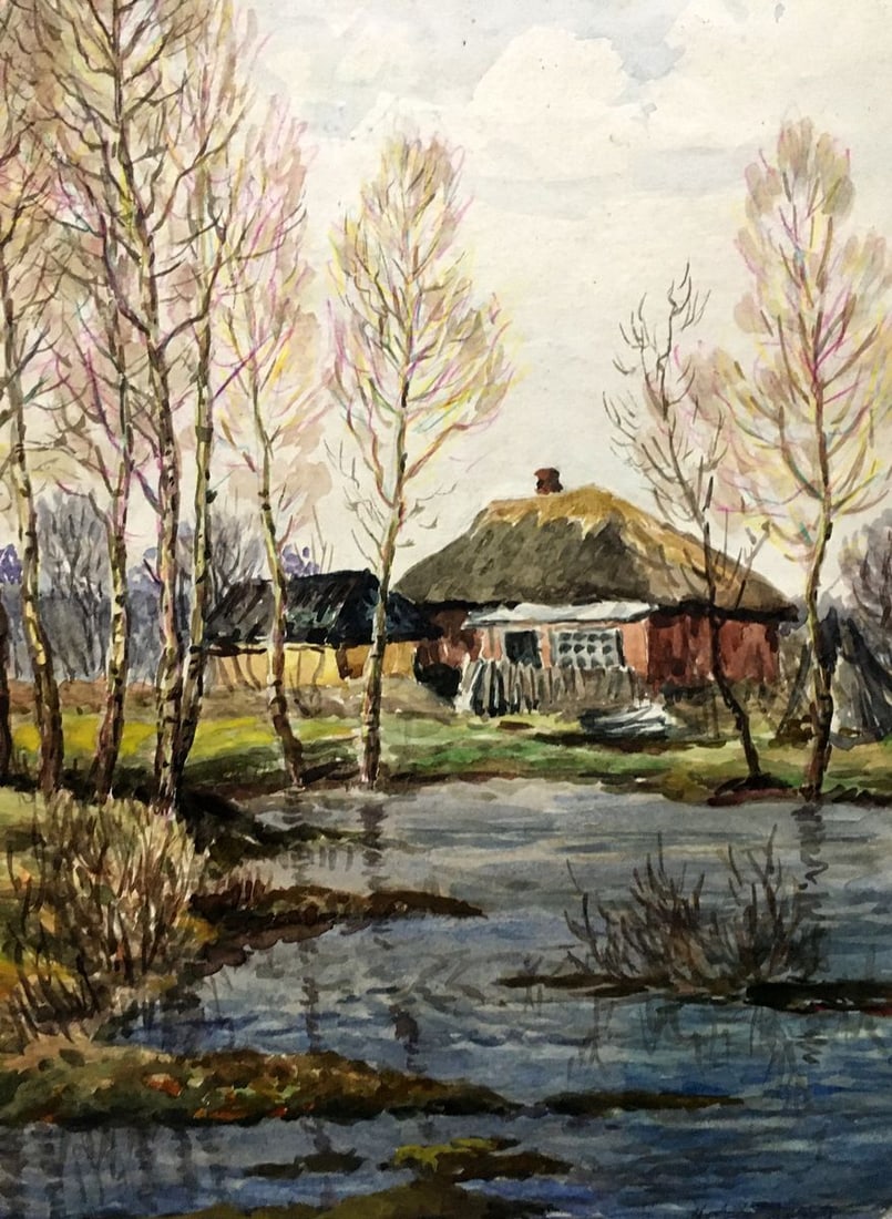 Oil painting After the rain Cherkas A.G. - 2