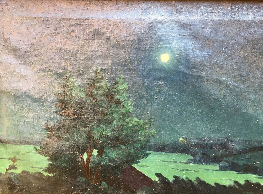 Oil painting Night landscape Semenyuta Vasily Ivanovich - 3