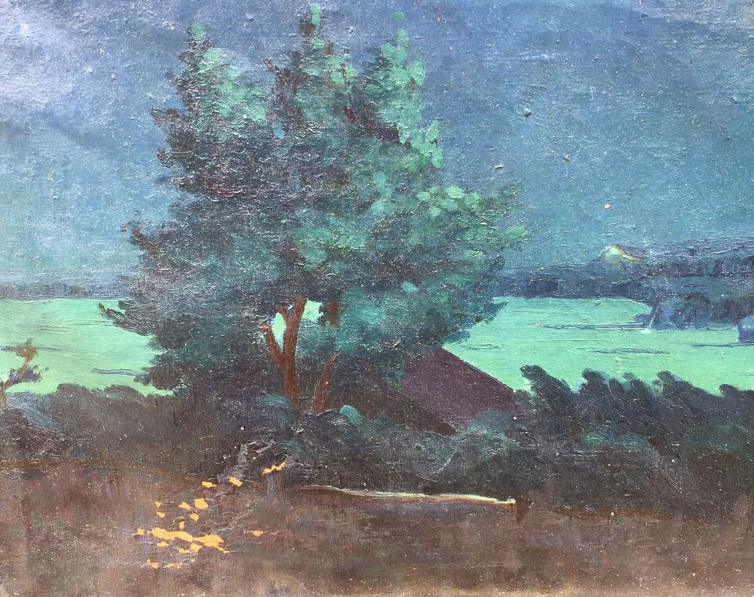 Oil painting Night landscape Semenyuta Vasily Ivanovich - 8