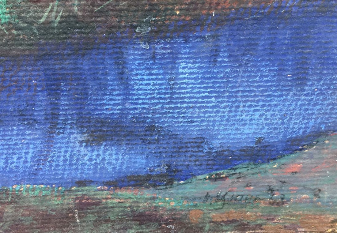 Gouache painting Birch forest Tsyupka Ivan Kirillovich - 4