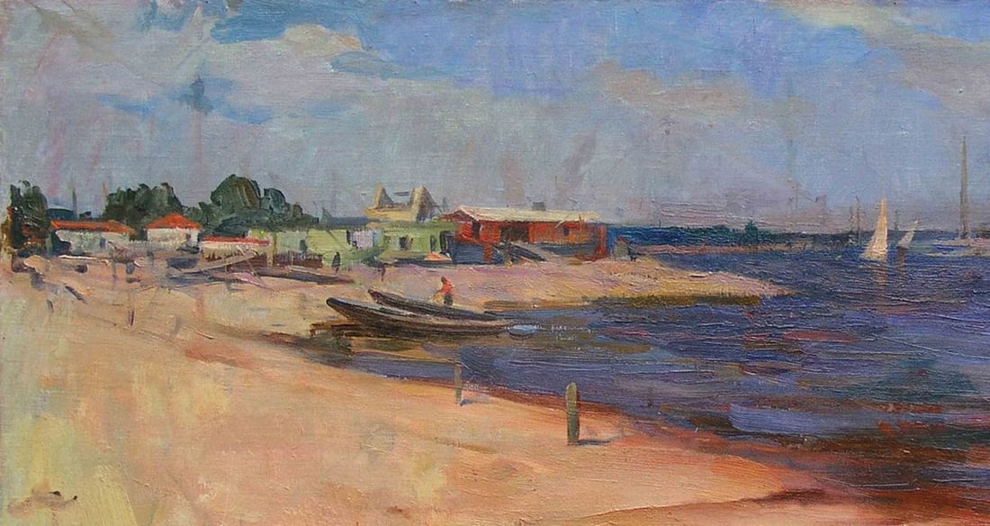 Oil painting Sailboats Boldyreva Evdokia Gavrilovna - 2