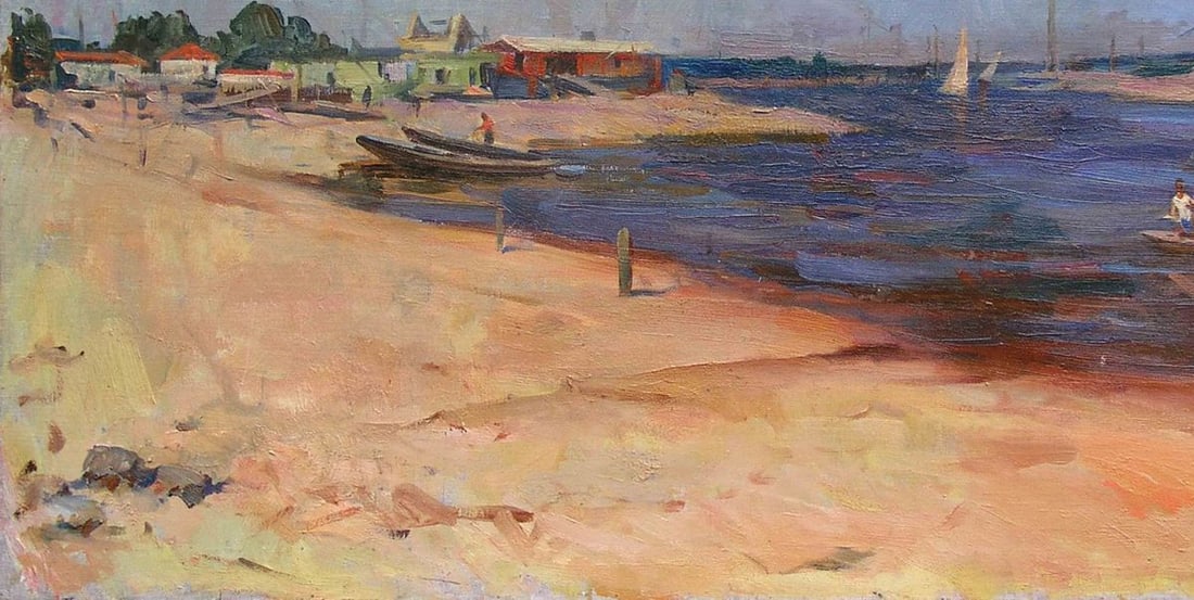 Oil painting Sailboats Boldyreva Evdokia Gavrilovna - 4