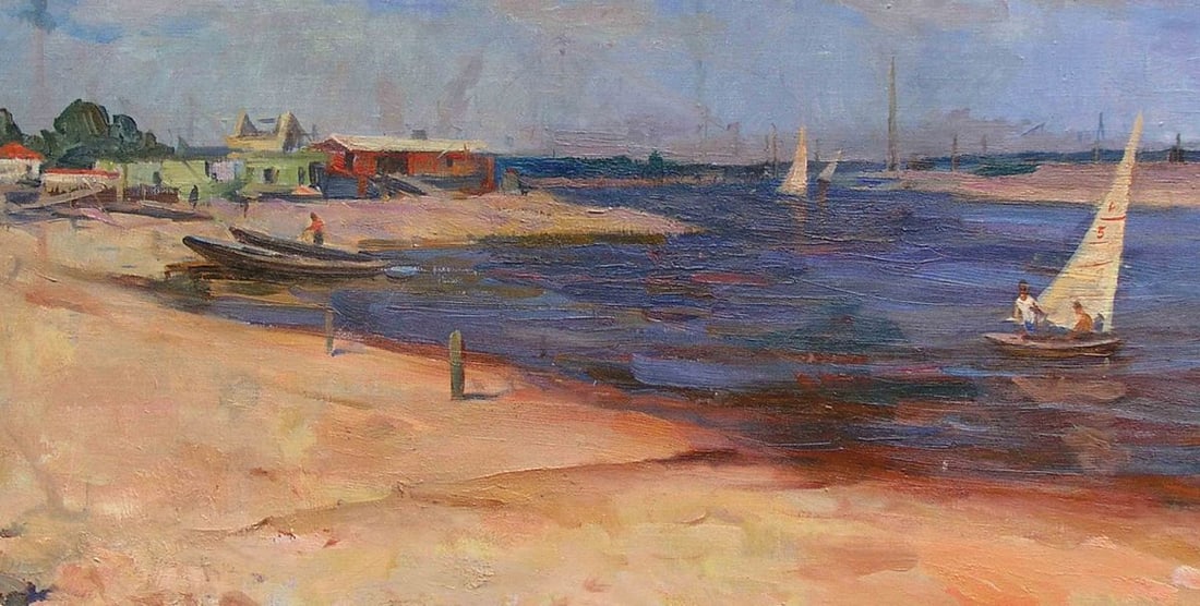 Oil painting Sailboats Boldyreva Evdokia Gavrilovna - 6