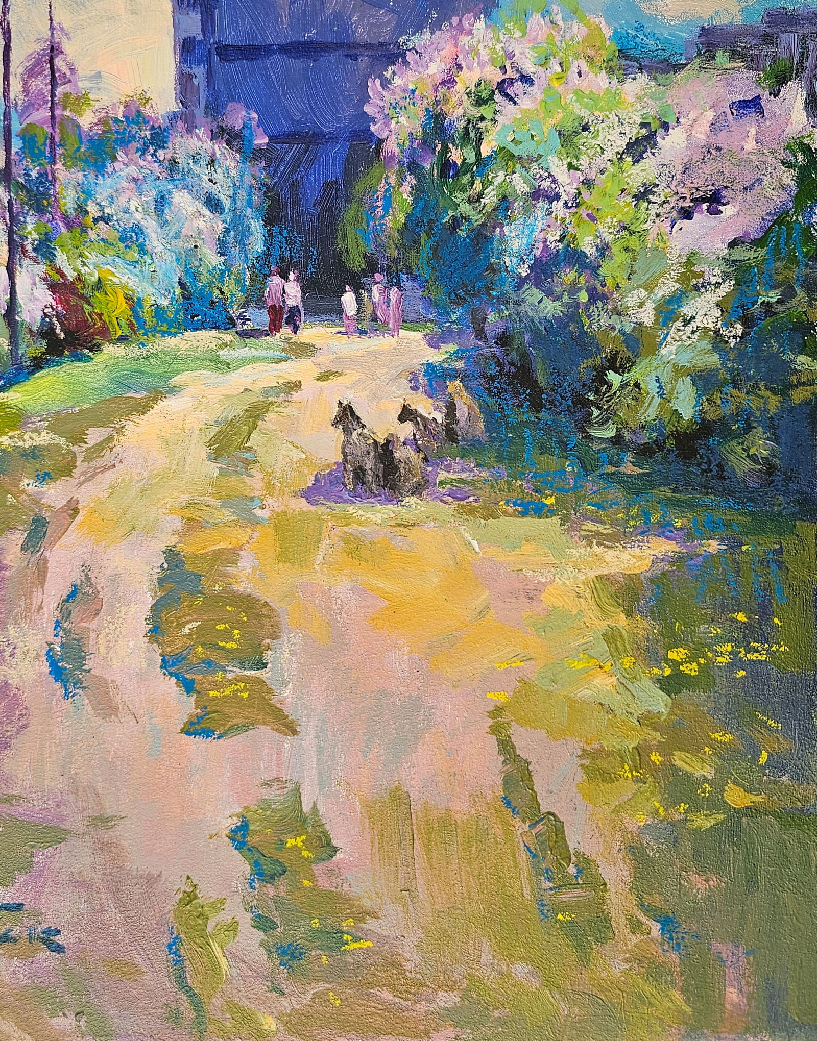 Acrylic painting The lilac blossomed Vyacheslav Petrovich Babac - 6