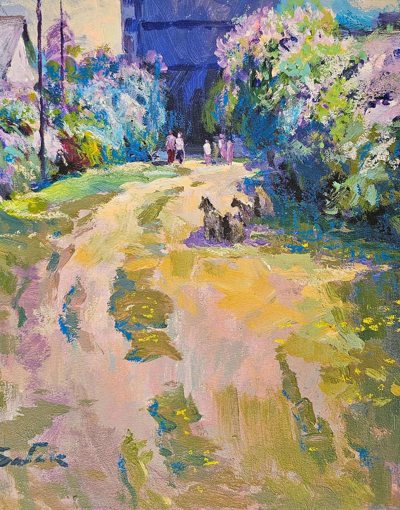 Acrylic painting The lilac blossomed Vyacheslav Petrovich Babac - 9