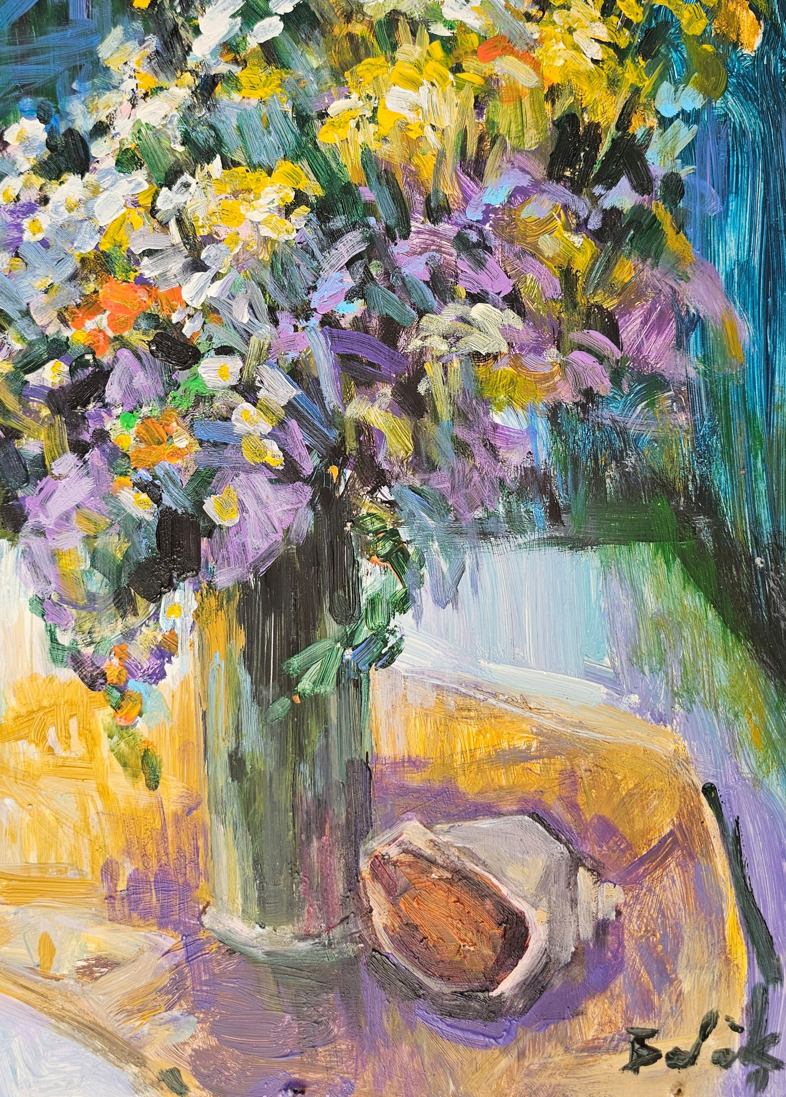 Acrylic painting still life with a shell Vyacheslav Petrovich Babac - 6