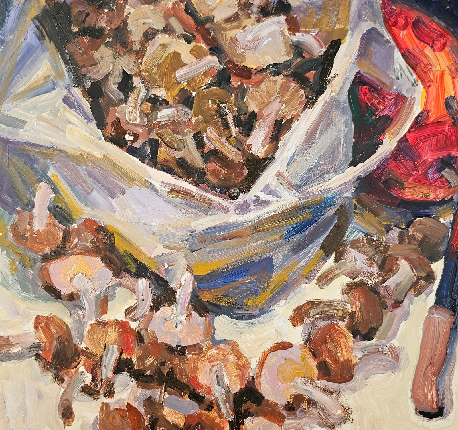 Acrylic painting still life with mushrooms Vyacheslav Petrovich Babac - 7