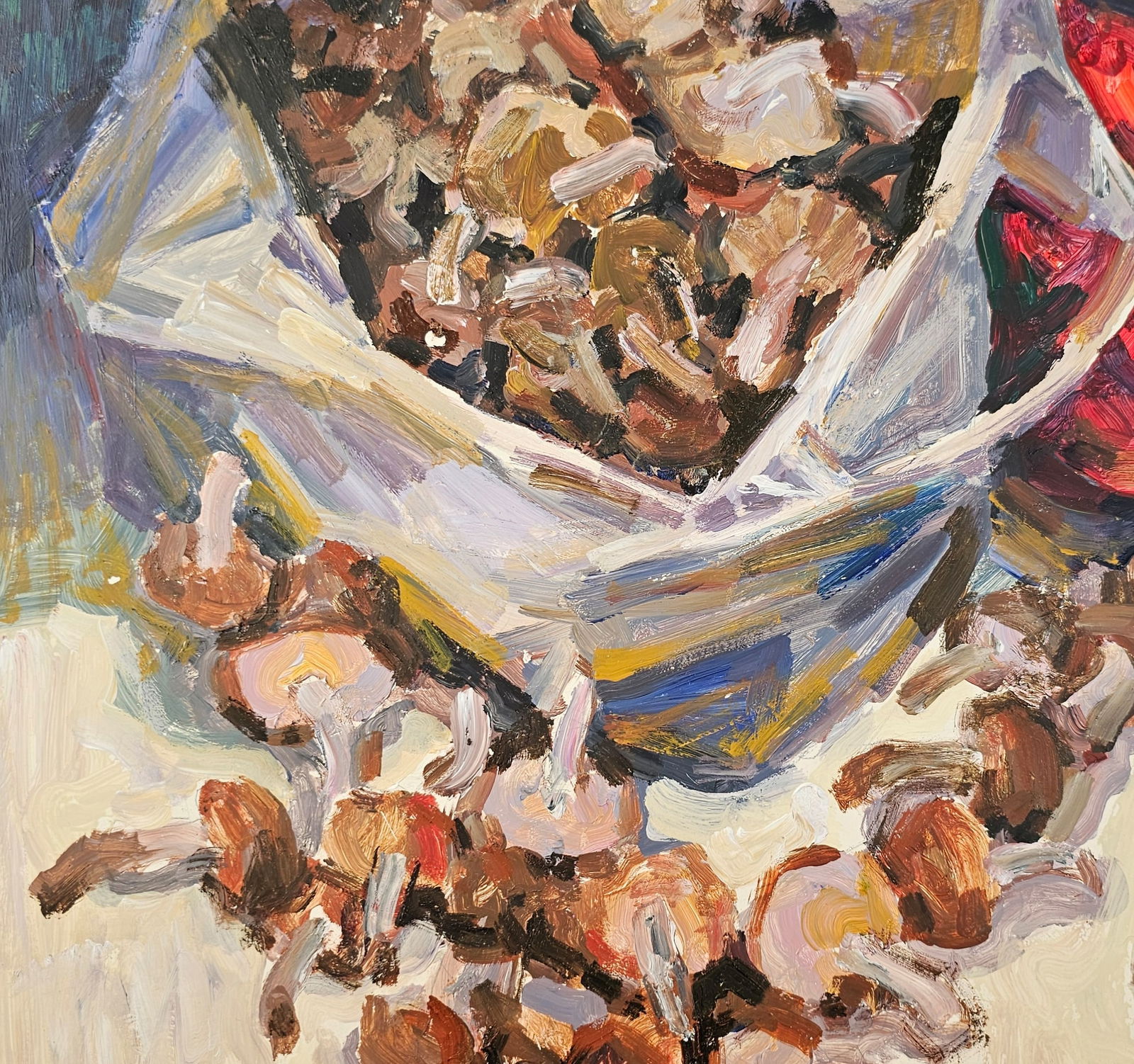 Acrylic painting still life with mushrooms Vyacheslav Petrovich Babac - 8