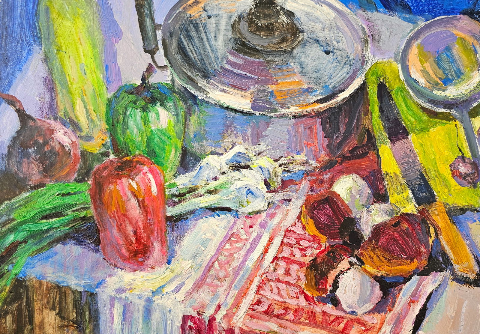 Acrylic painting There will be borscht Vyacheslav Petrovich Babac - 8