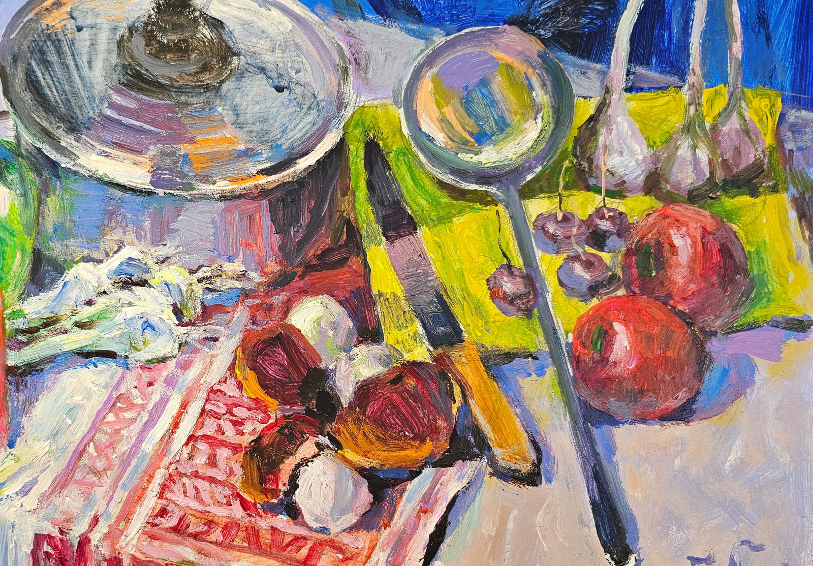 Acrylic painting There will be borscht Vyacheslav Petrovich Babac - 9