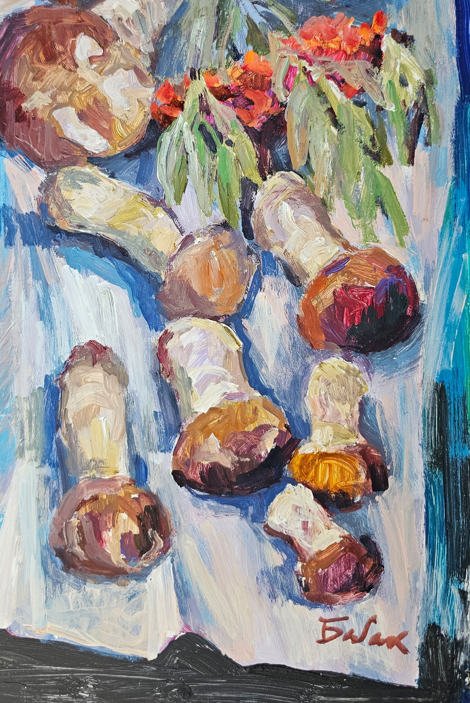 Acrylic painting mushrooms Vyacheslav Petrovich Babac - 6