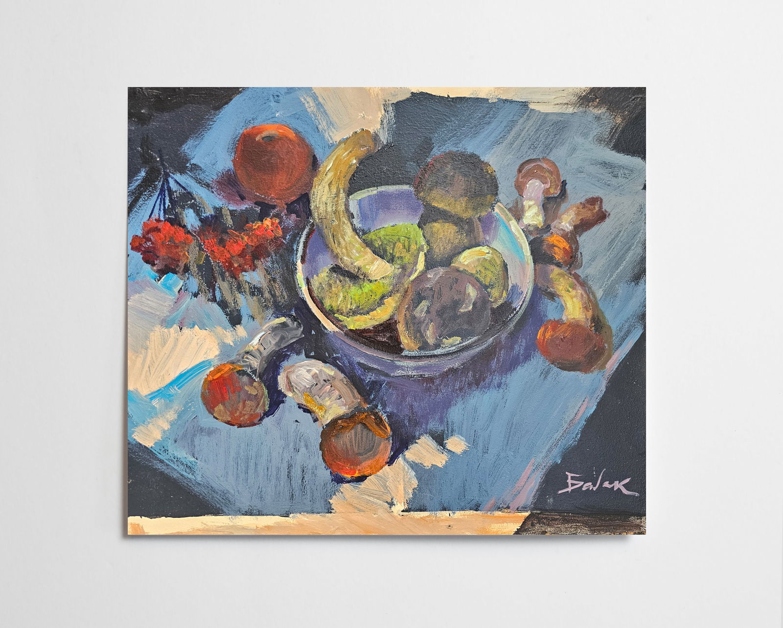 Acrylic painting still life with sunflowers Vyacheslav Petrovich Babac - 10