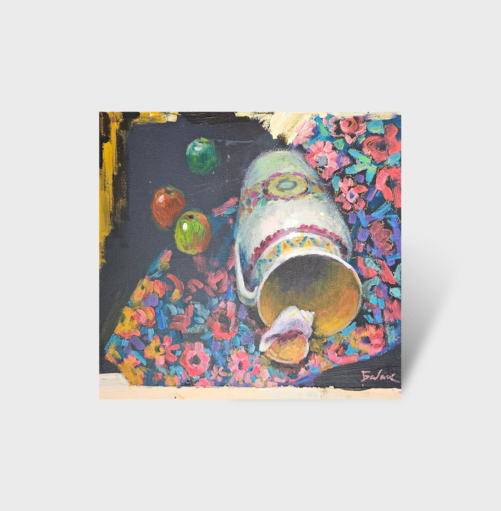 Acrylic painting still life with a shell Vyacheslav Petrovich Babac - 10