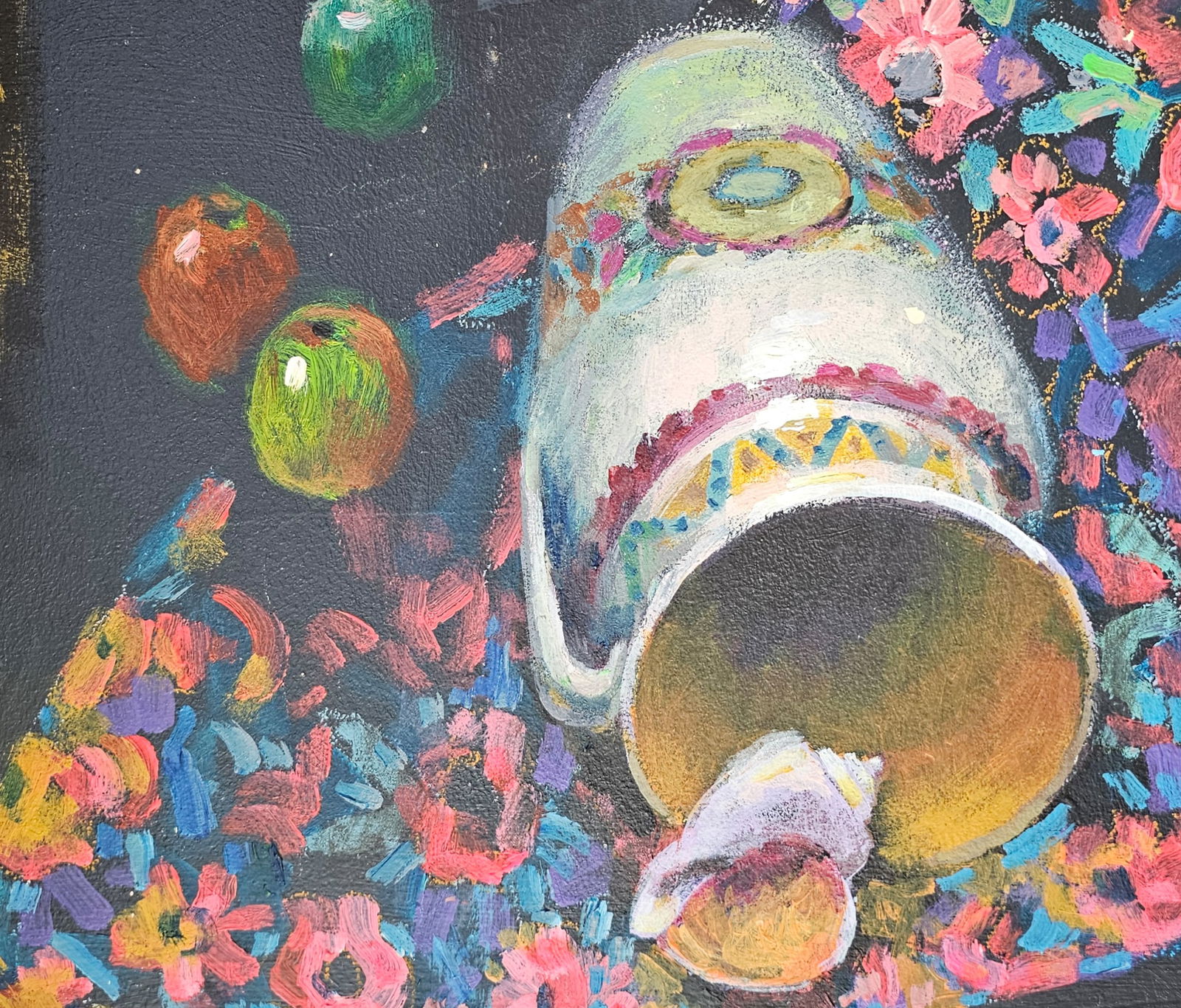 Acrylic painting still life with a shell Vyacheslav Petrovich Babac - 7