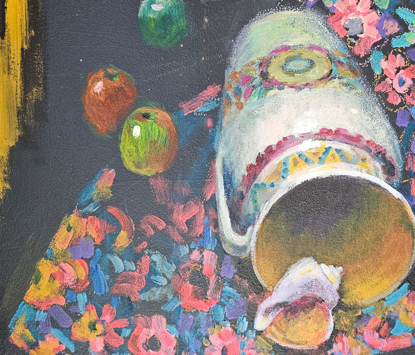 Acrylic painting still life with a shell Vyacheslav Petrovich Babac - 8