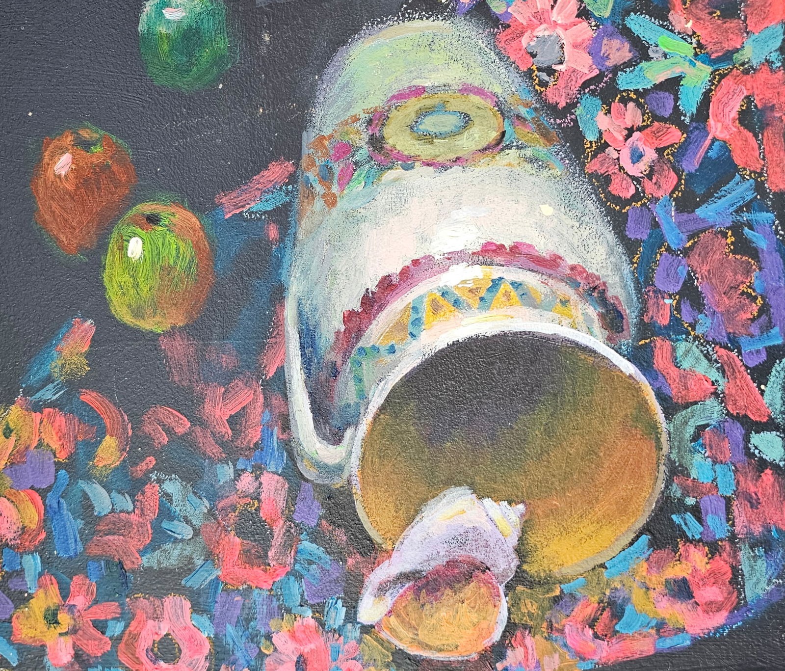 Acrylic painting still life with a shell Vyacheslav Petrovich Babac - 9