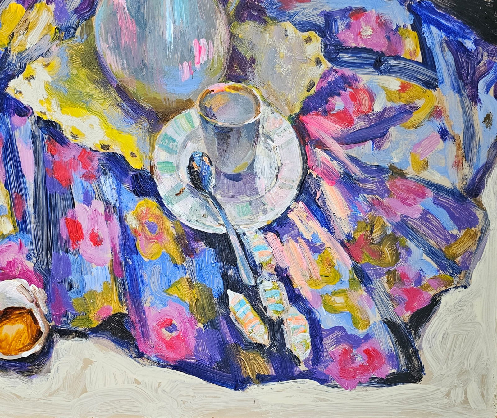 Acrylic painting coffee still life Vyacheslav Petrovich Babac - 6