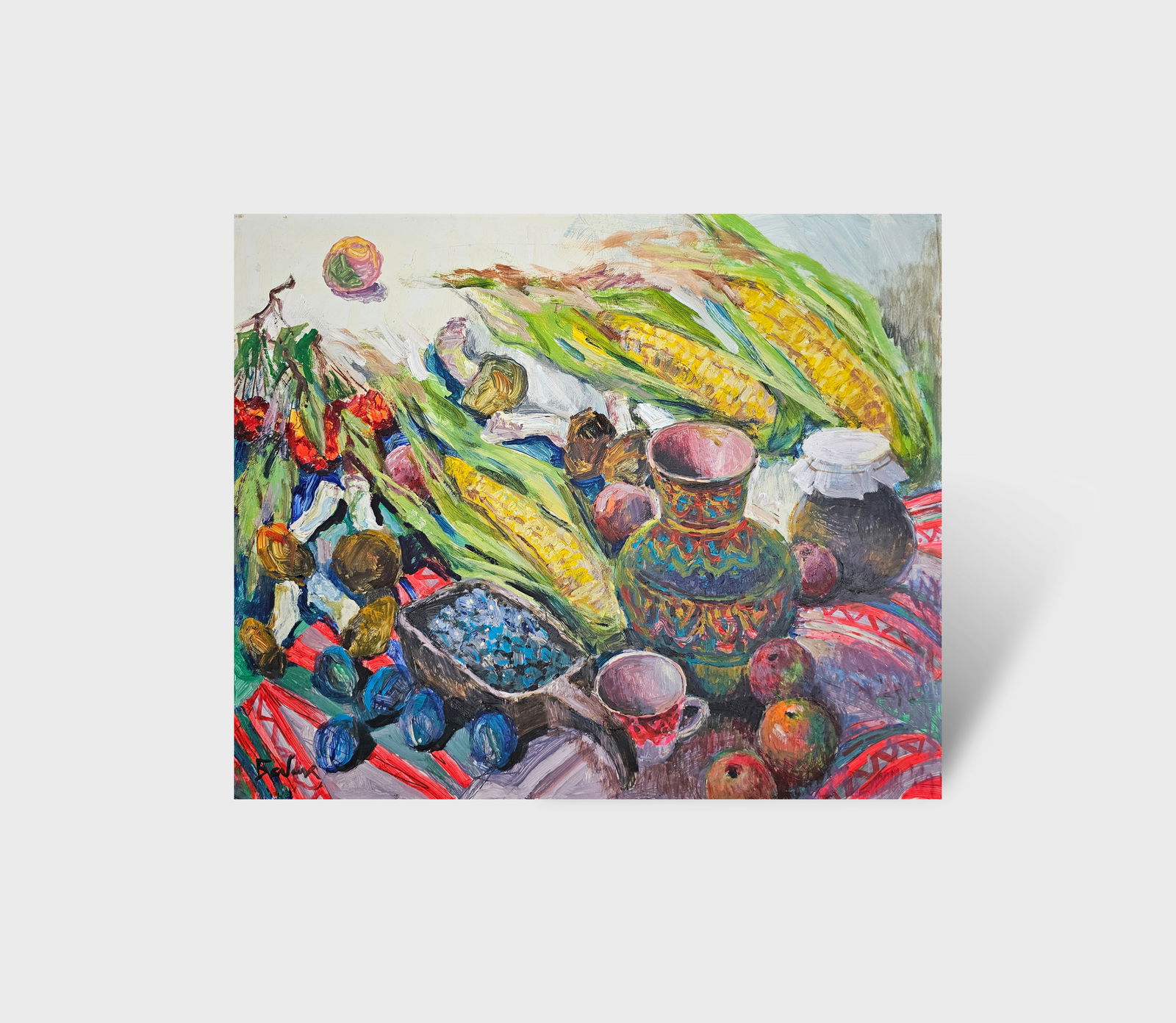 Acrylic painting autumn still life Vyacheslav Petrovich Babac - 10