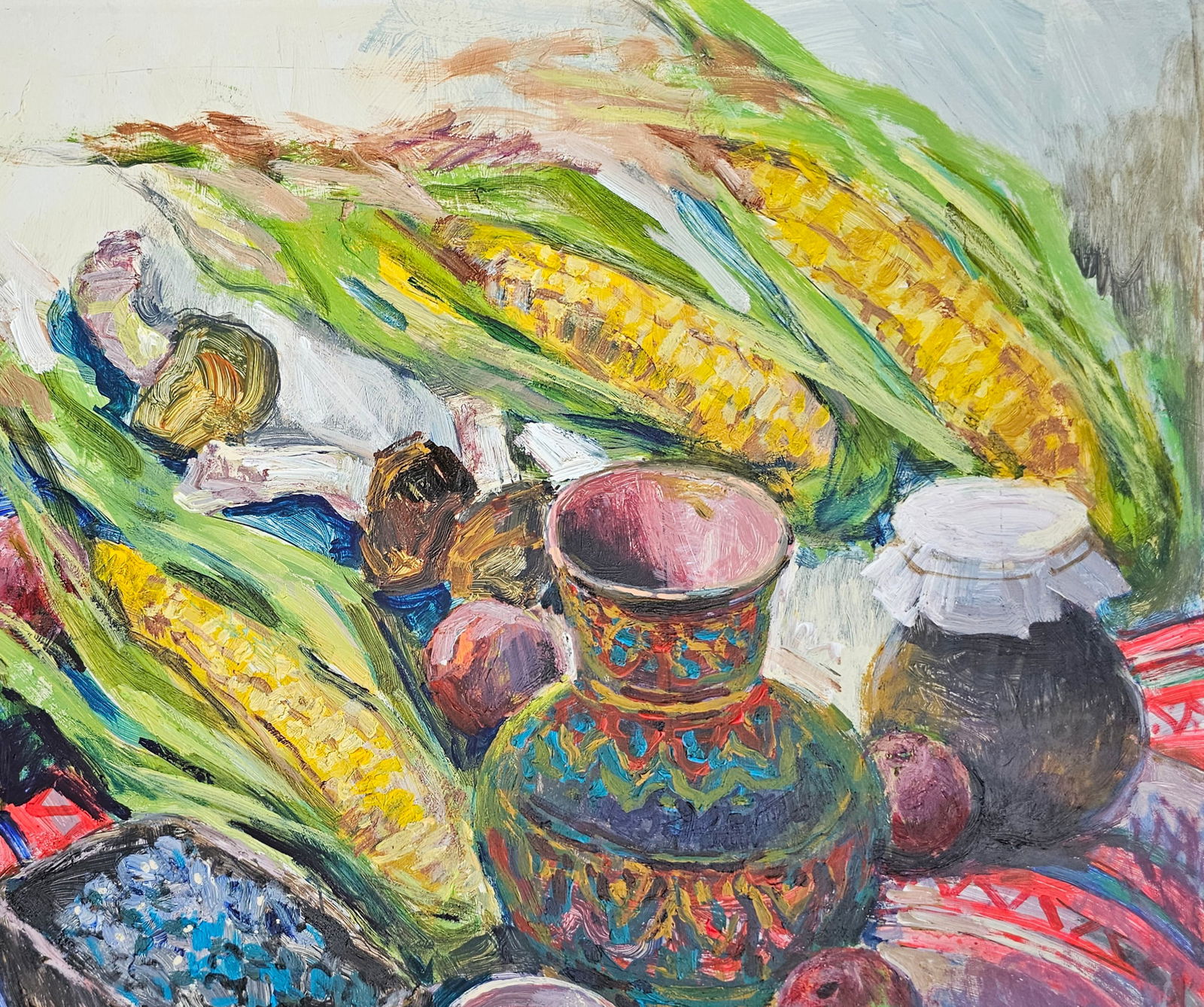 Acrylic painting autumn still life Vyacheslav Petrovich Babac - 4