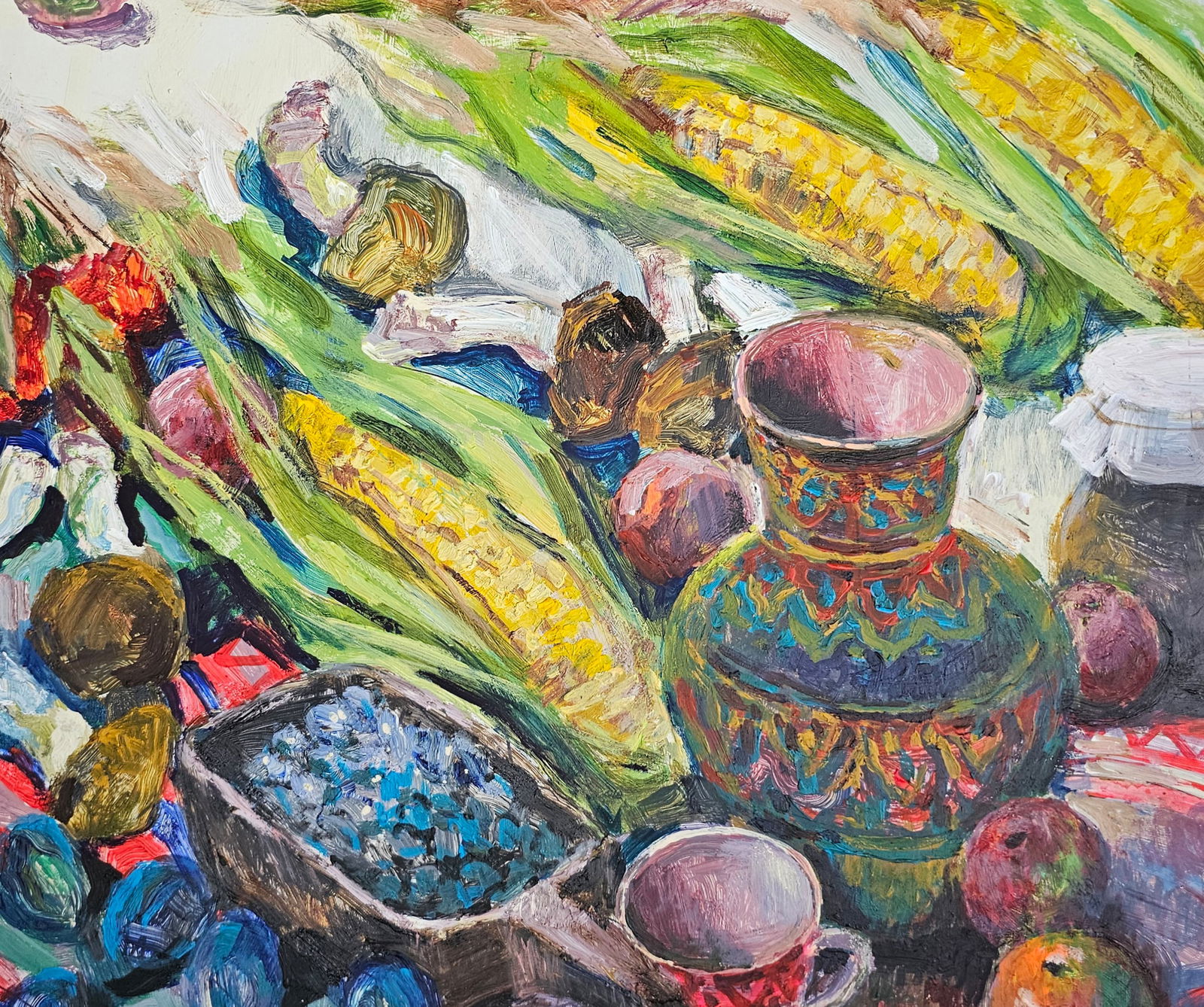 Acrylic painting autumn still life Vyacheslav Petrovich Babac - 7