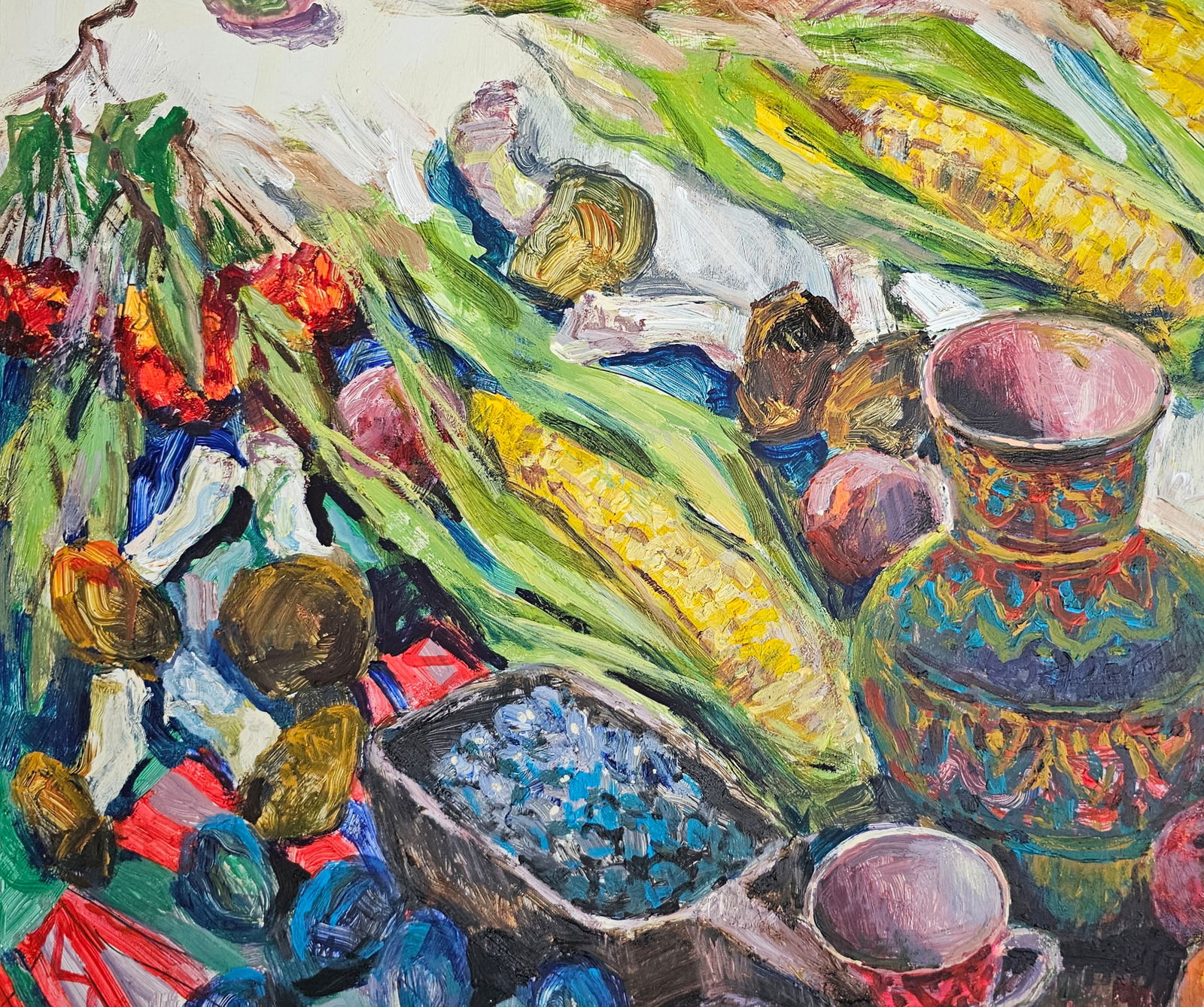 Acrylic painting autumn still life Vyacheslav Petrovich Babac - 8