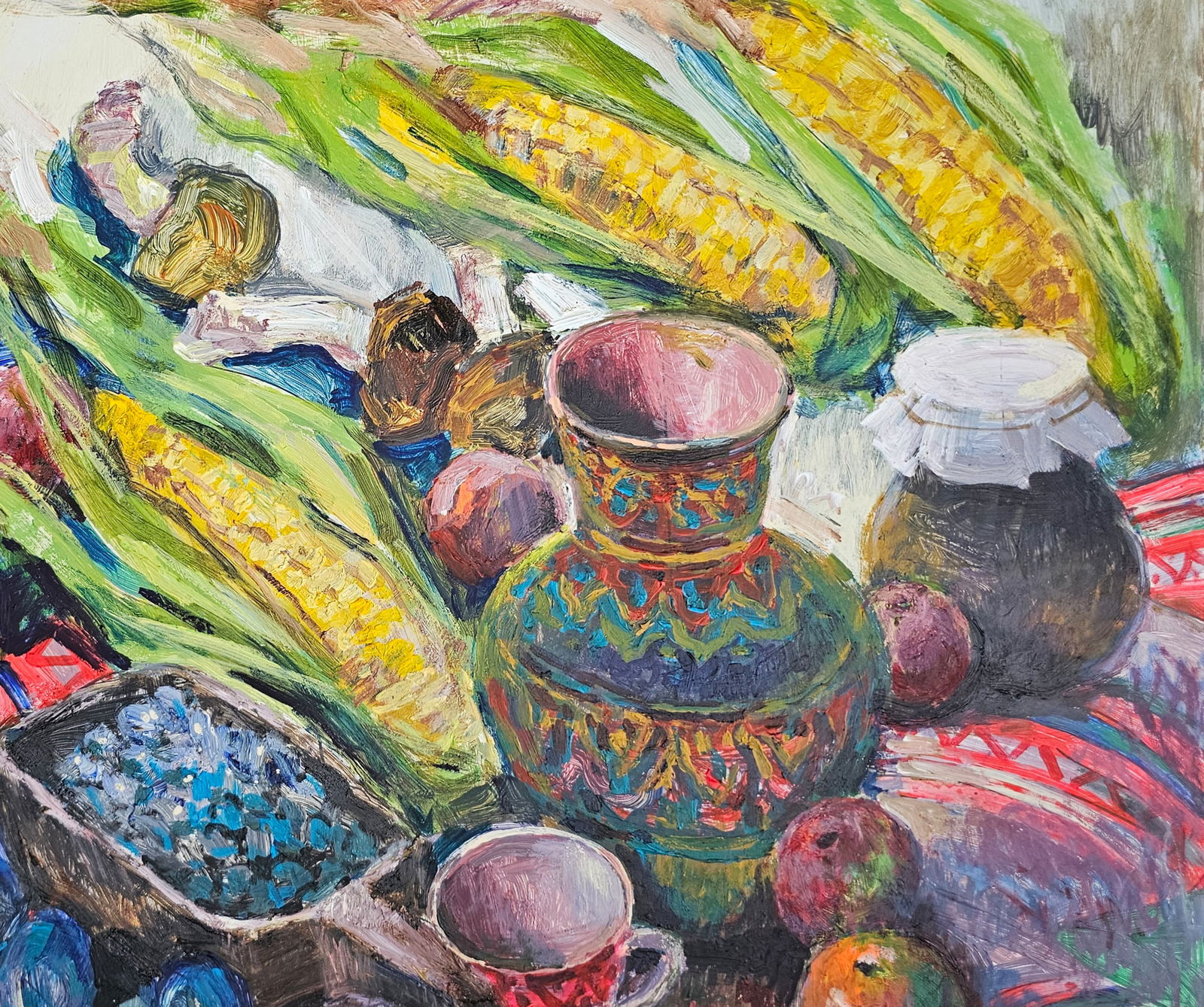 Acrylic painting autumn still life Vyacheslav Petrovich Babac - 9