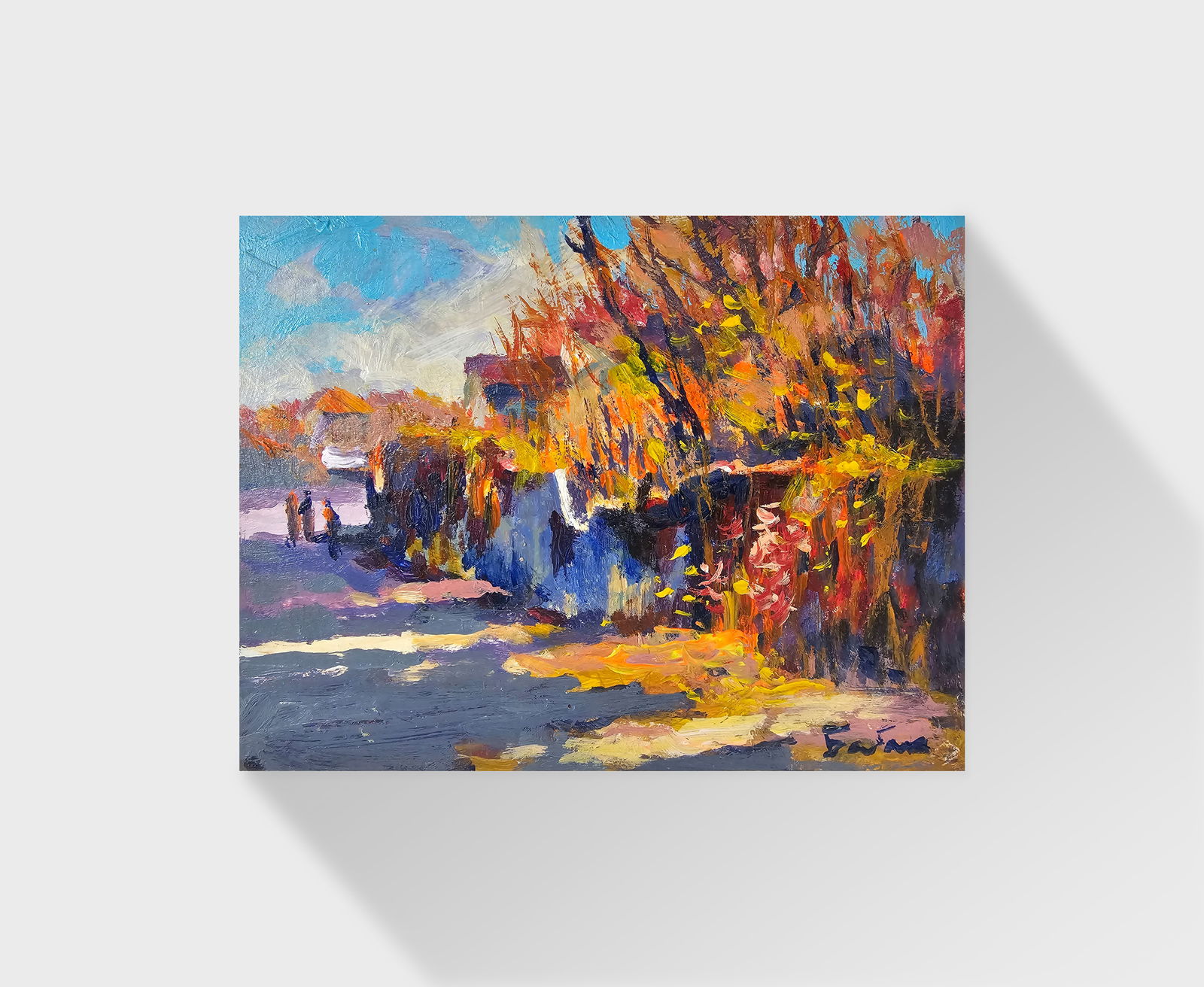 Acrylic painting at the cottage Vyacheslav Petrovich Babac - 11