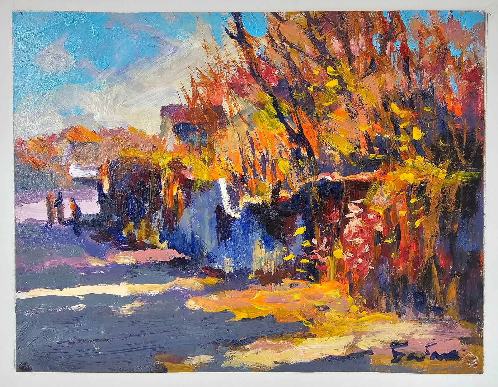 Acrylic painting at the cottage Vyacheslav Petrovich Babac - 2