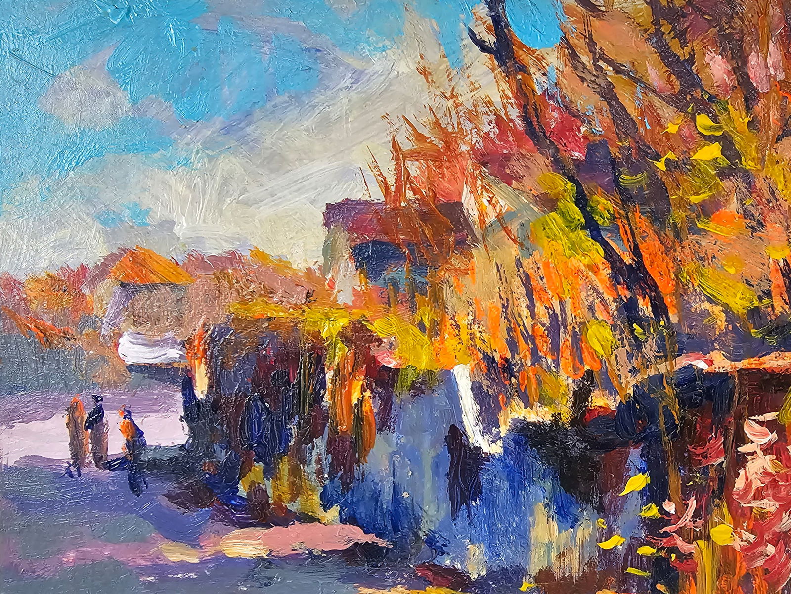 Acrylic painting at the cottage Vyacheslav Petrovich Babac - 4