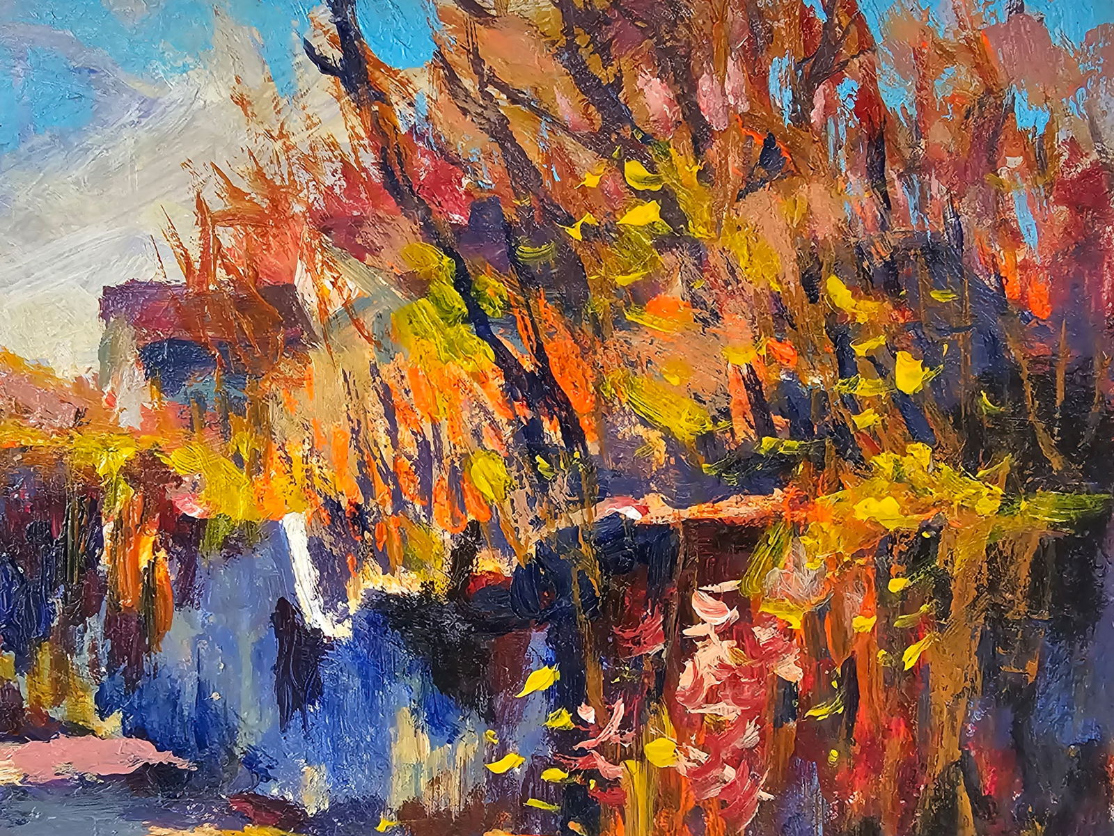 Acrylic painting at the cottage Vyacheslav Petrovich Babac - 5