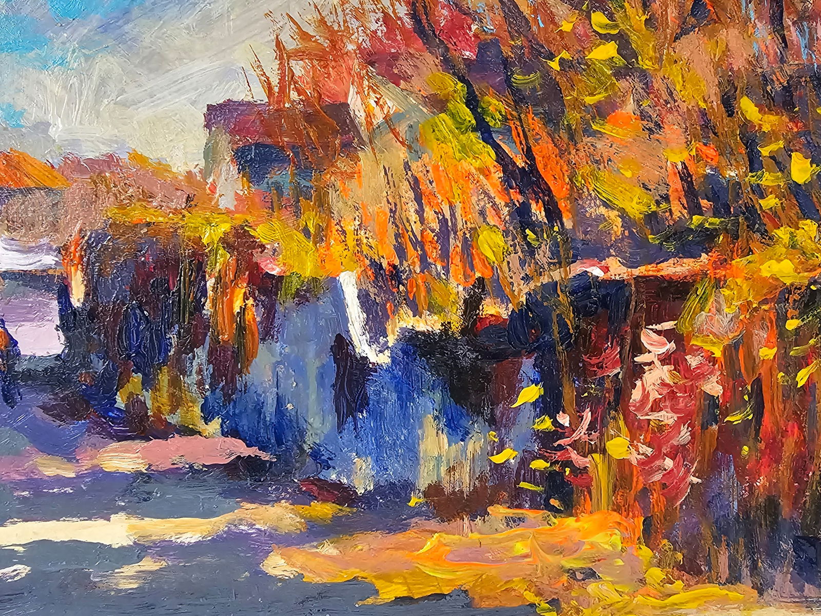 Acrylic painting at the cottage Vyacheslav Petrovich Babac - 8