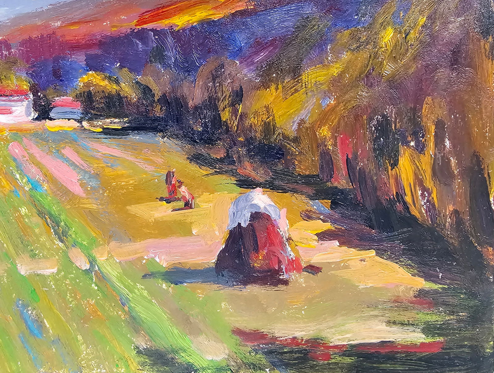 Acrylic painting Autumn is here Vyacheslav Petrovich Babac - 6