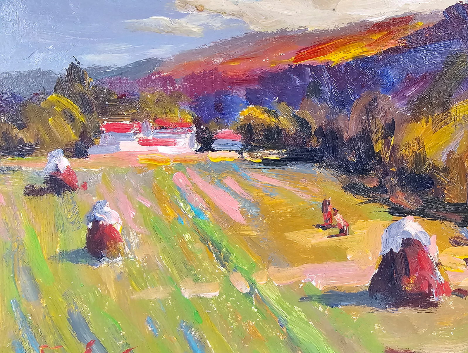 Acrylic painting Autumn is here Vyacheslav Petrovich Babac - 8