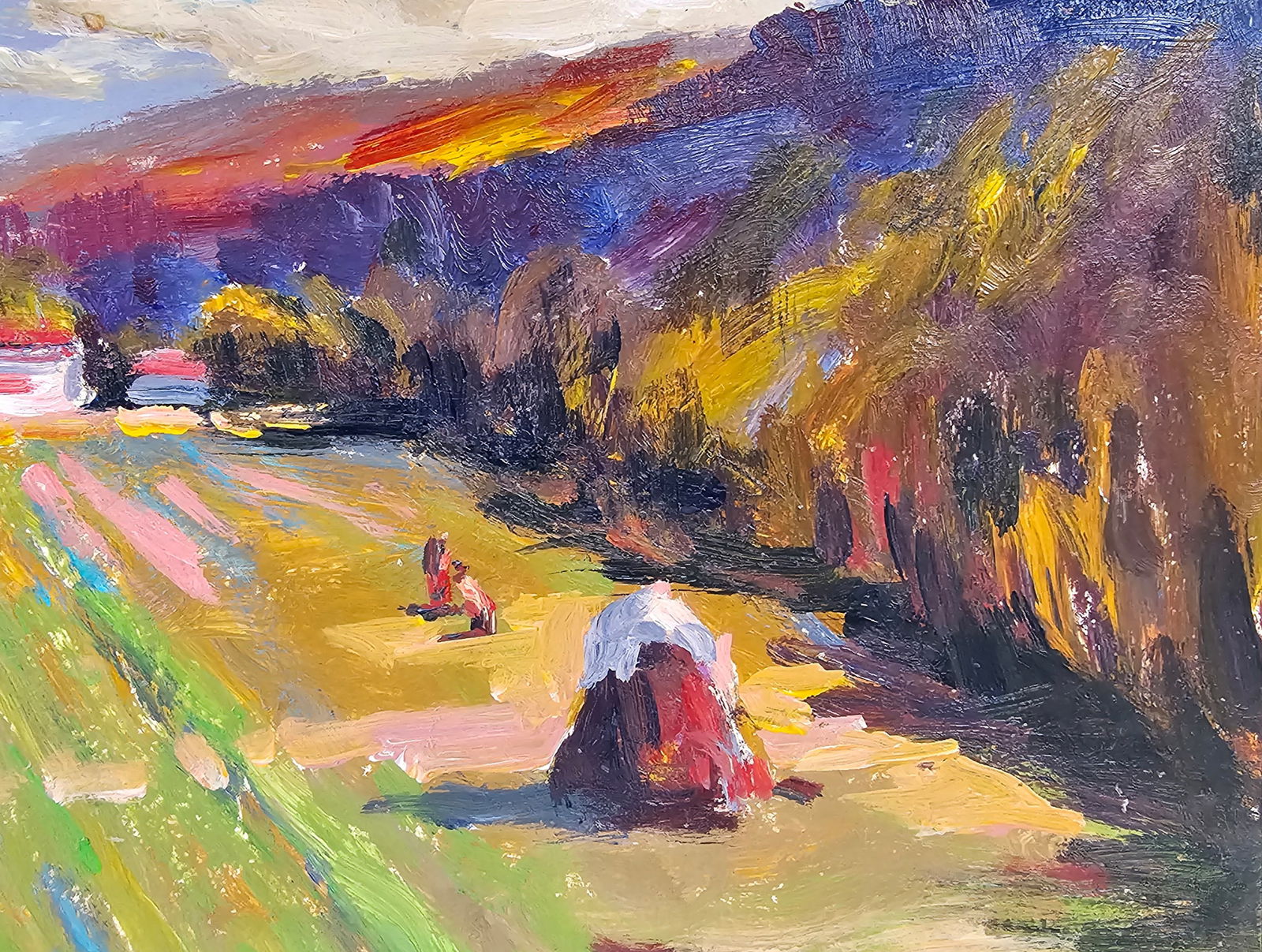 Acrylic painting Autumn is here Vyacheslav Petrovich Babac - 9