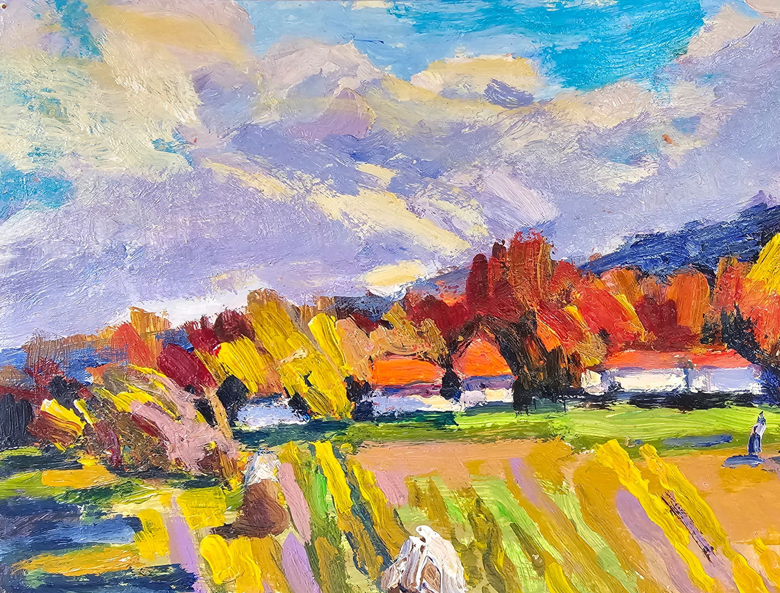 Acrylic painting Autumn Vyacheslav Petrovich Babac - 3