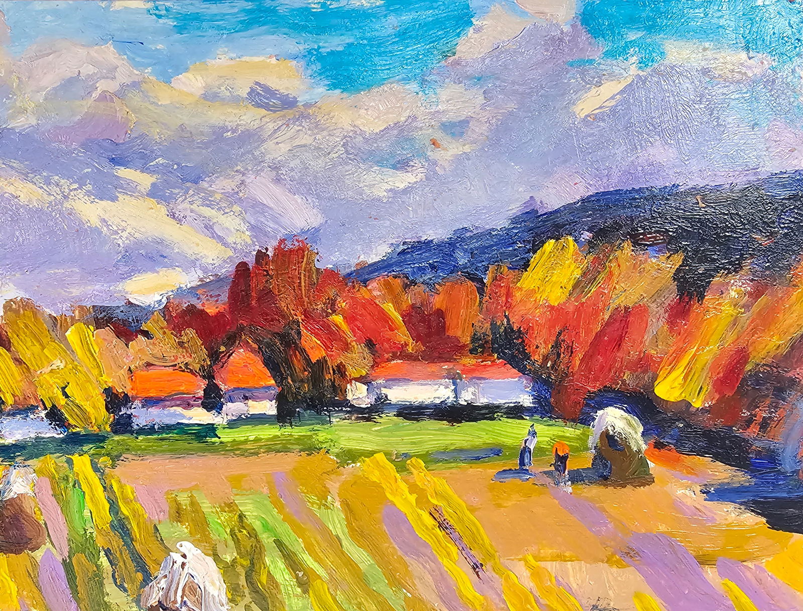 Acrylic painting Autumn Vyacheslav Petrovich Babac - 4