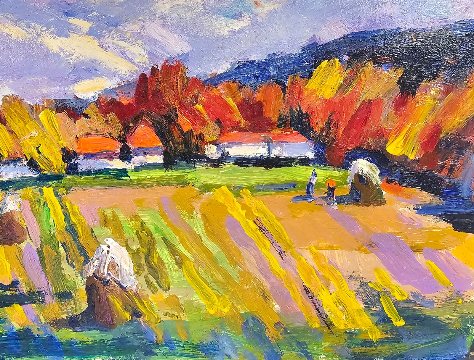 Acrylic painting Autumn Vyacheslav Petrovich Babac - 6