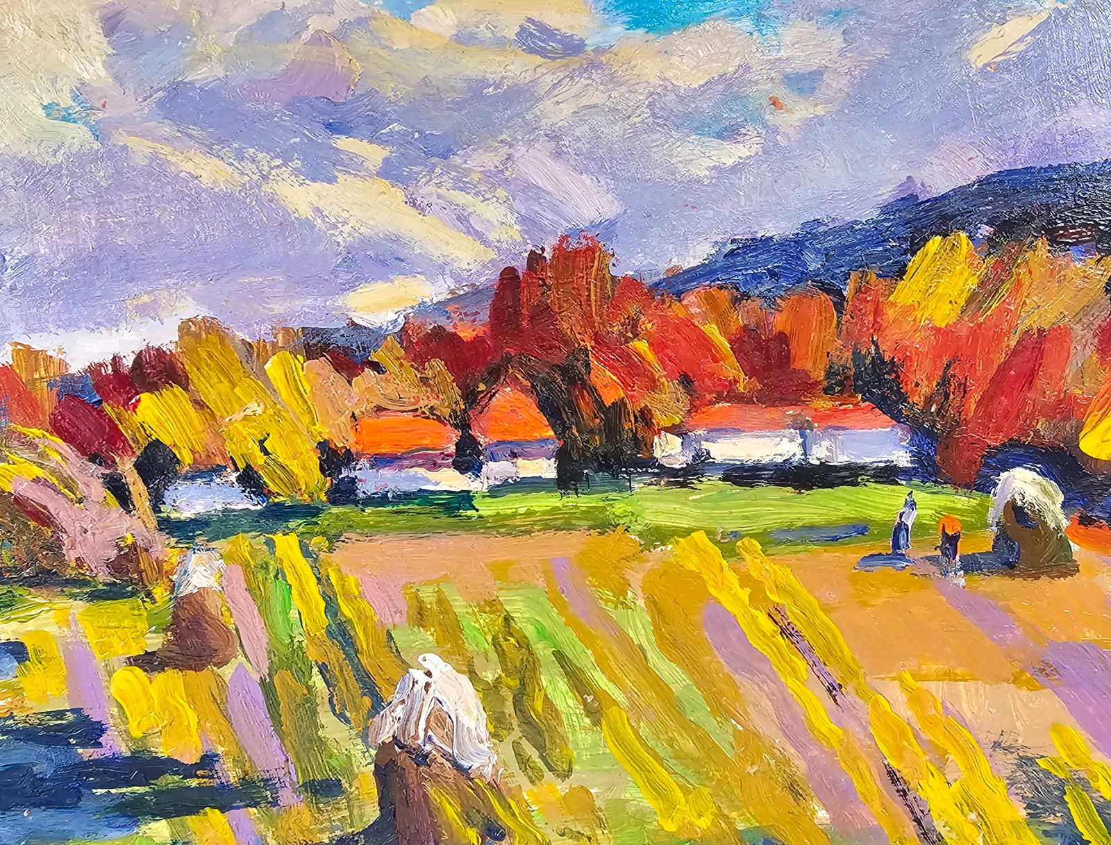 Acrylic painting Autumn Vyacheslav Petrovich Babac - 7