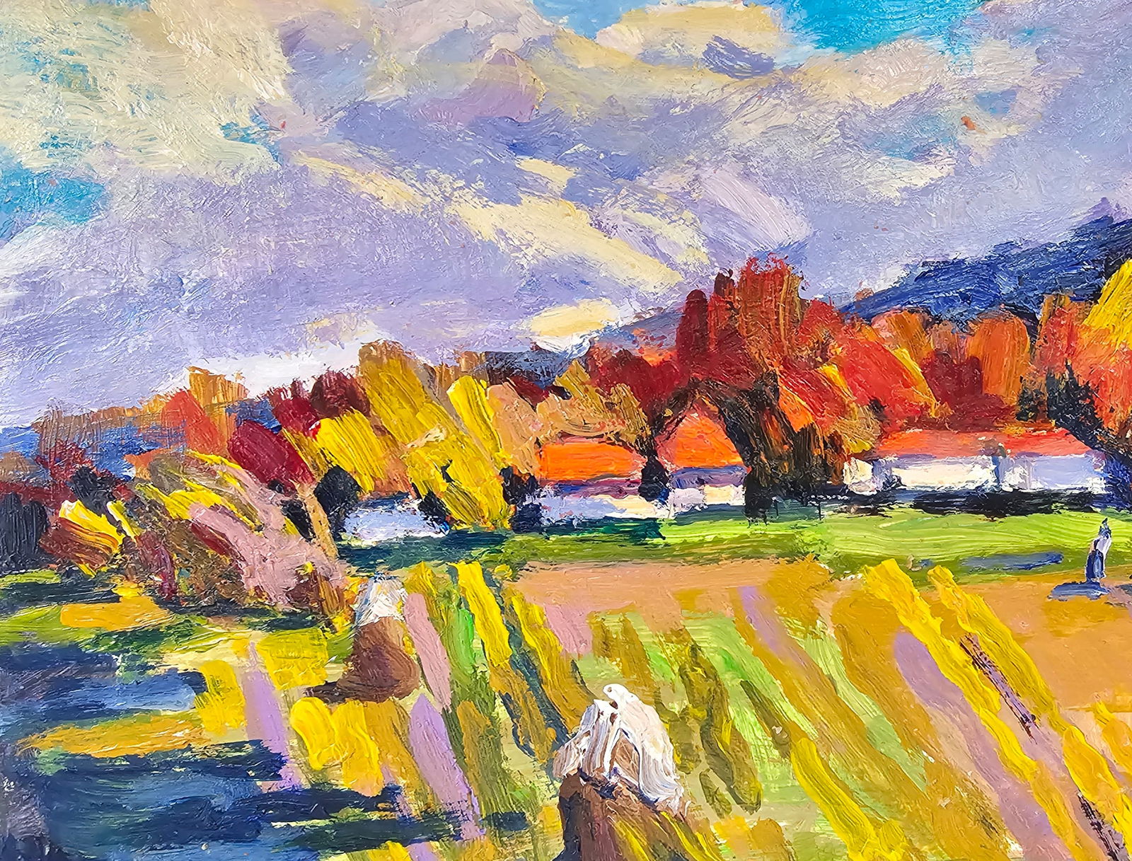 Acrylic painting Autumn Vyacheslav Petrovich Babac - 8