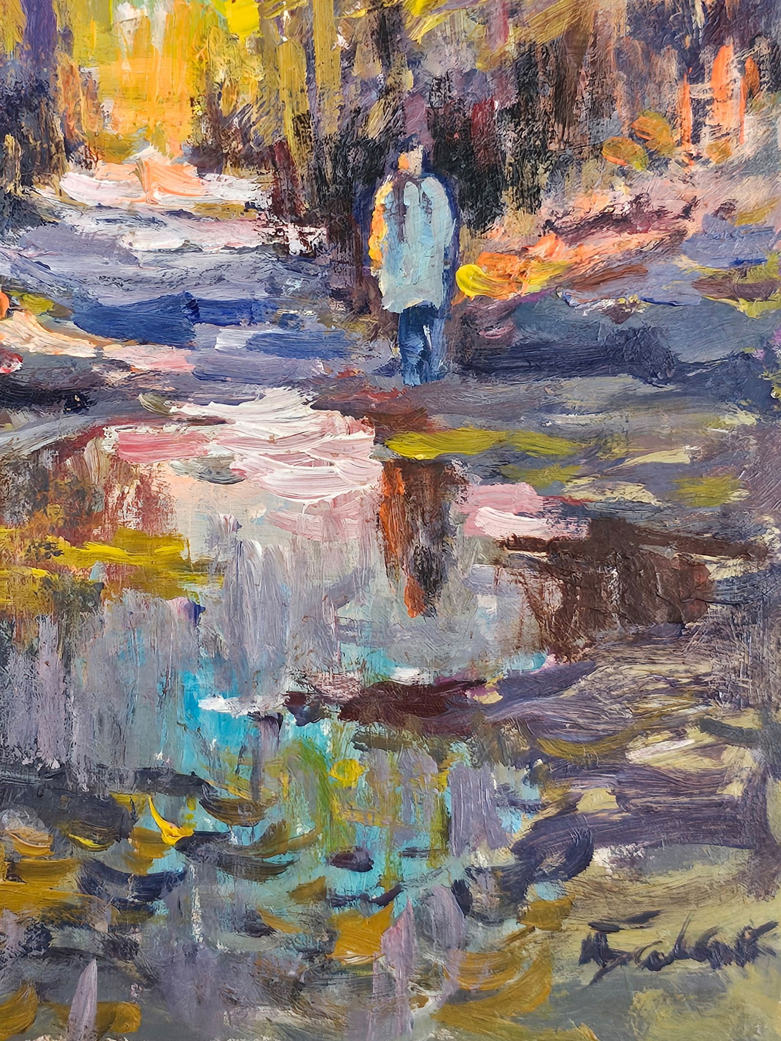 Acrylic painting after the rains Vyacheslav Petrovich Babac - 9