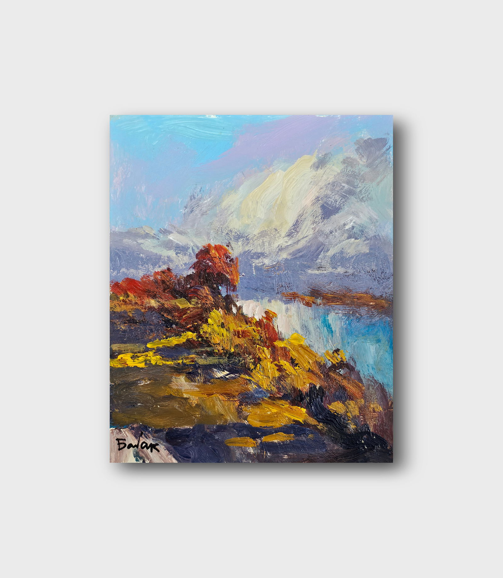 Acrylic painting will be a thunderstorm Vyacheslav Petrovich Babac - 10