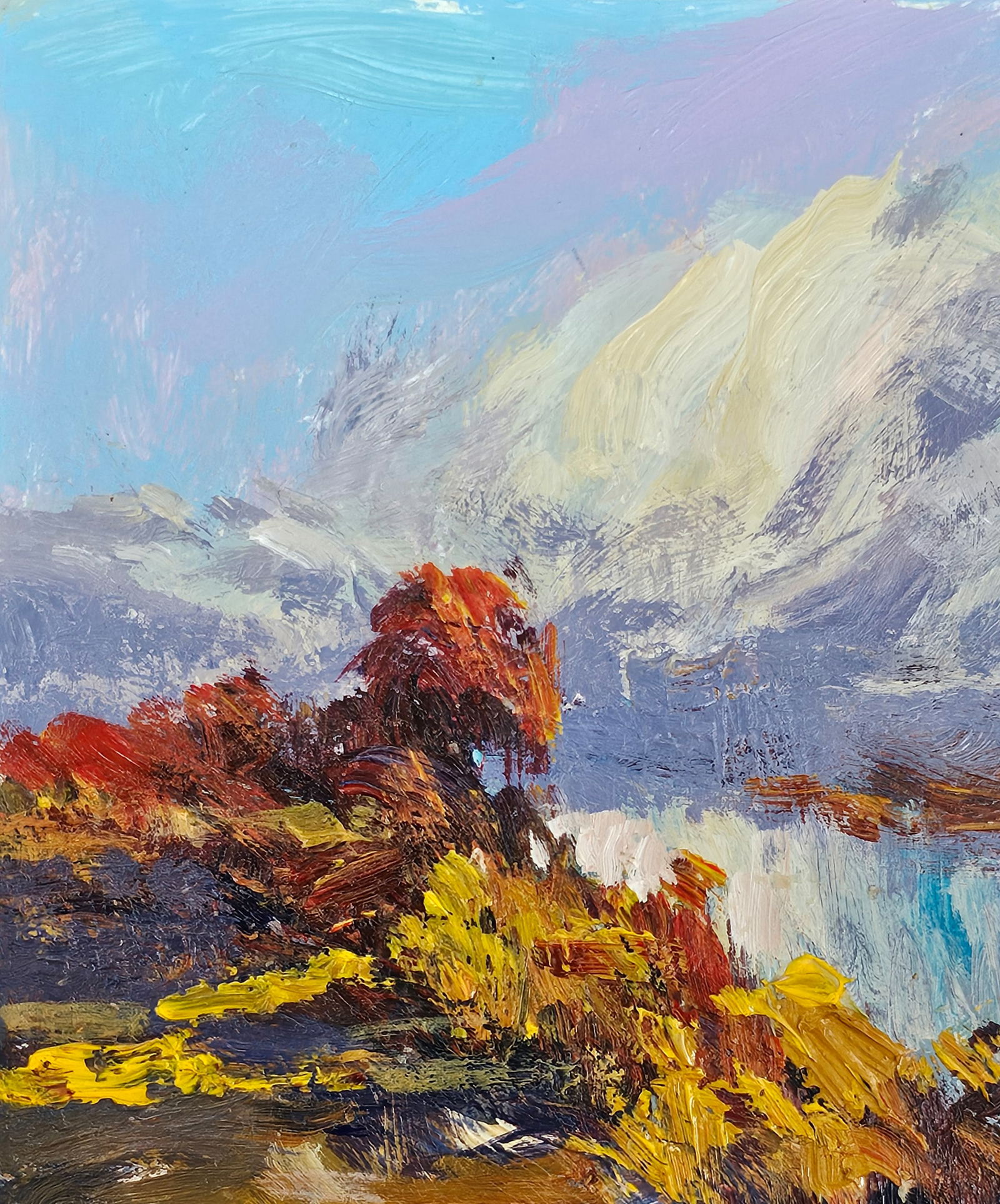 Acrylic painting will be a thunderstorm Vyacheslav Petrovich Babac - 3