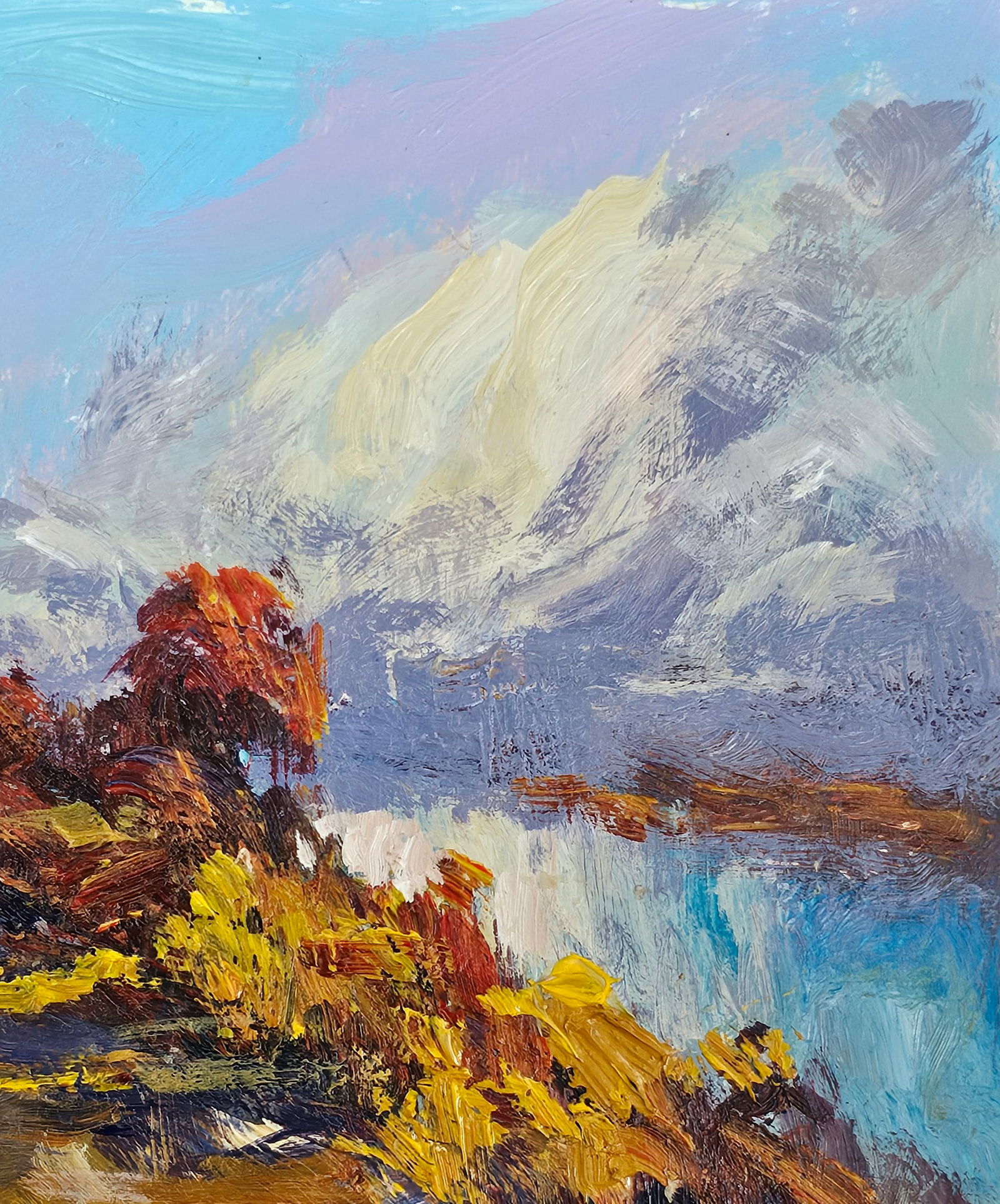 Acrylic painting will be a thunderstorm Vyacheslav Petrovich Babac - 4