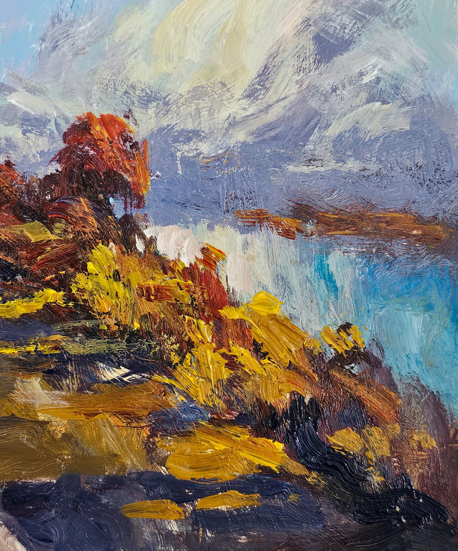 Acrylic painting will be a thunderstorm Vyacheslav Petrovich Babac - 6