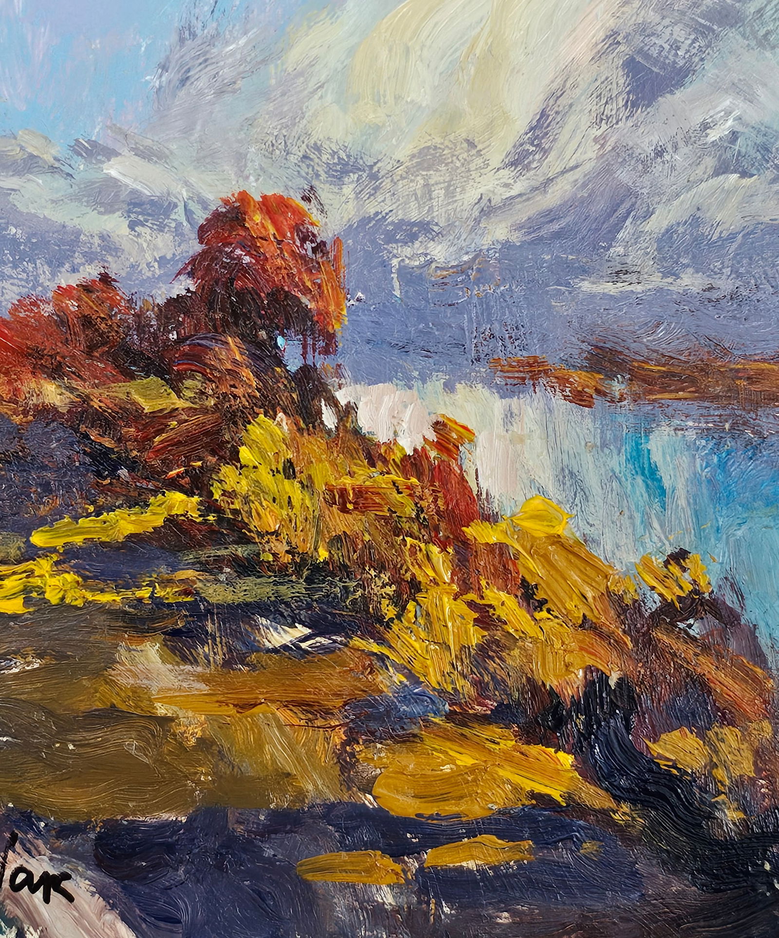 Acrylic painting will be a thunderstorm Vyacheslav Petrovich Babac - 9