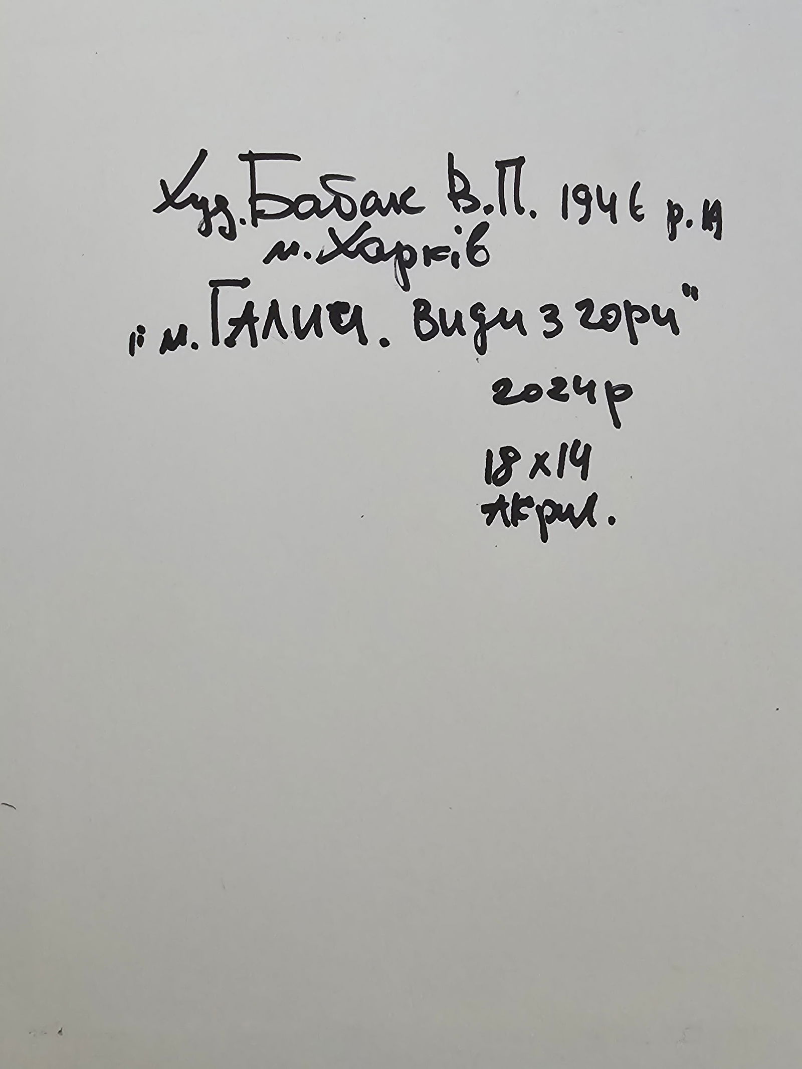 Acrylic painting view from the mountain Vyacheslav Petrovich Babac - 3