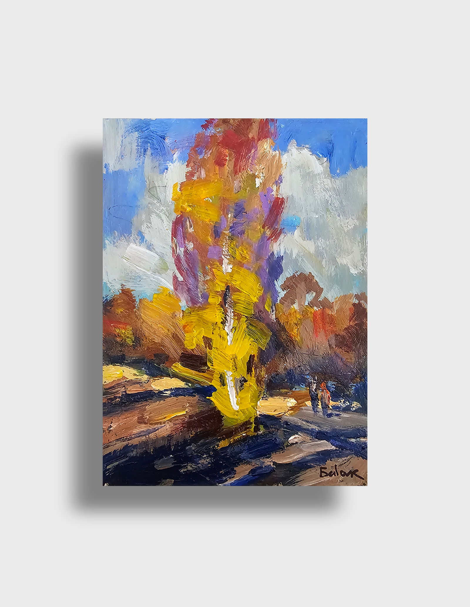 Acrylic painting October Vyacheslav Petrovich Babac - 10