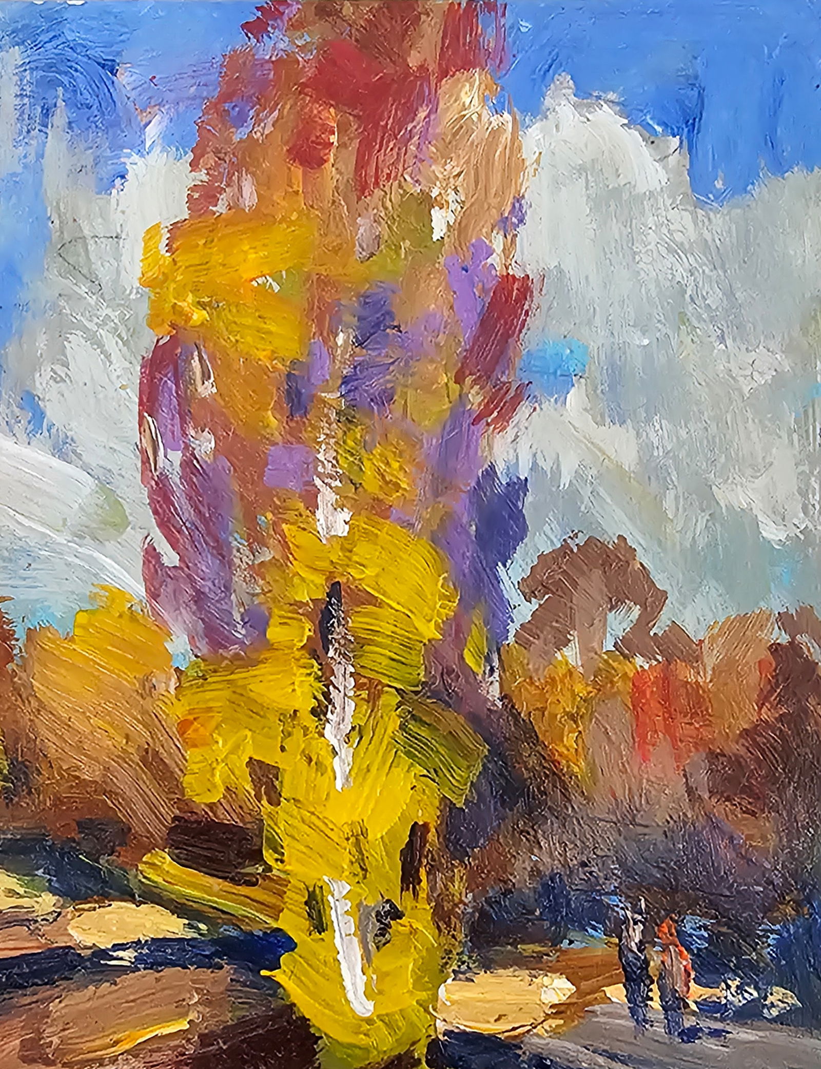 Acrylic painting October Vyacheslav Petrovich Babac - 4