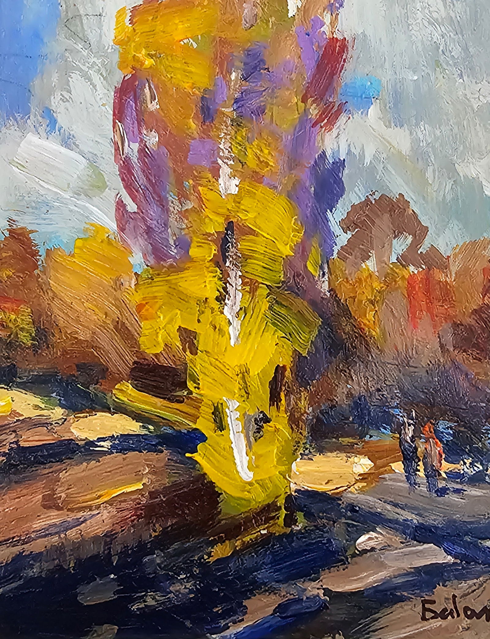 Acrylic painting October Vyacheslav Petrovich Babac - 9